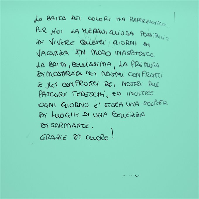Messaggio nel libro delle presenze, 20-26 agosto 2023