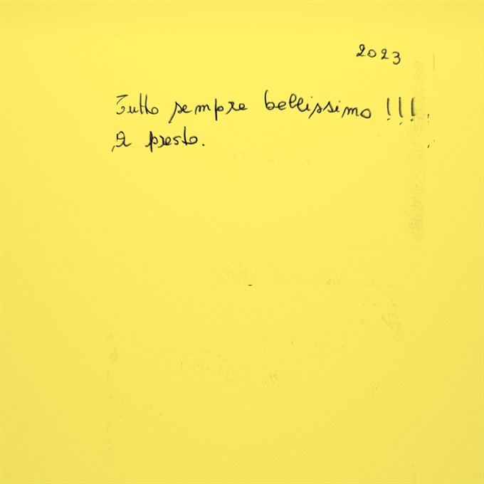Messaggio nel libro delle presenze, 26 agosto - 9 settembre 2023
