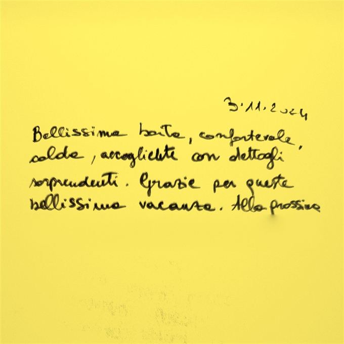 Messaggio nel libro delle presenze, 3 novembre 2024